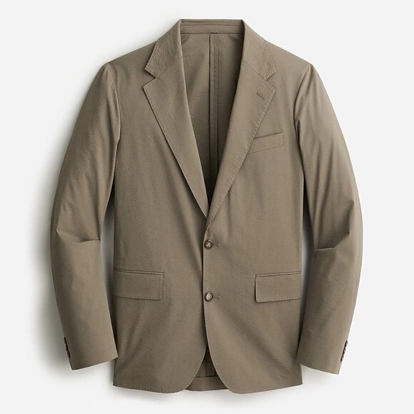 J. Crew Men's Kenmare suit jacket stretch seersucker BC567 36 36/S - Picture 1 of 6